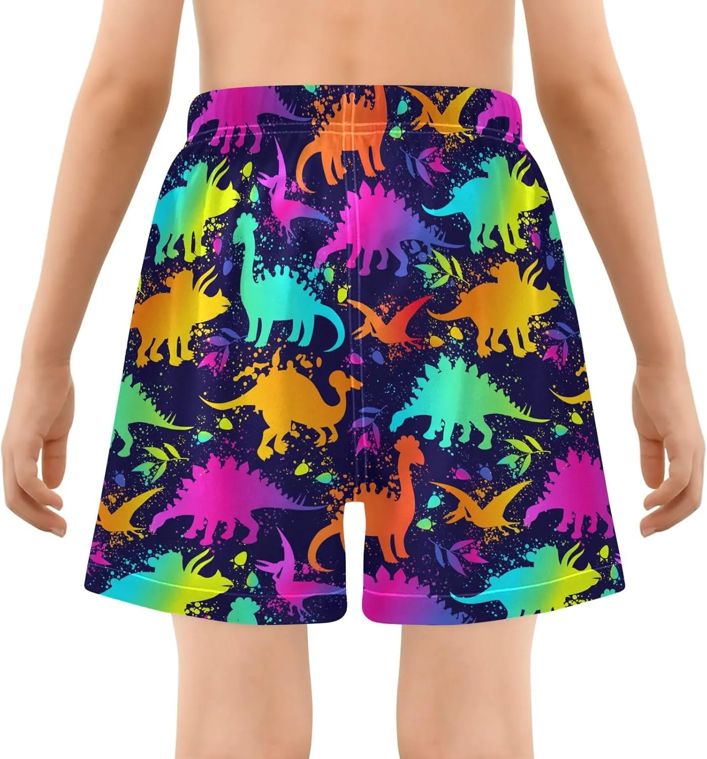 Boys Swim Trunks with Compression Liner Quick Dry Board Shorts with Boxer Brief Bathing Suit 4-14 Years
