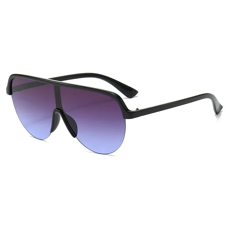 Cycling Oval Half Frame Fashion Sports Sunshade Sun New Women's Eyewear Sunglasses