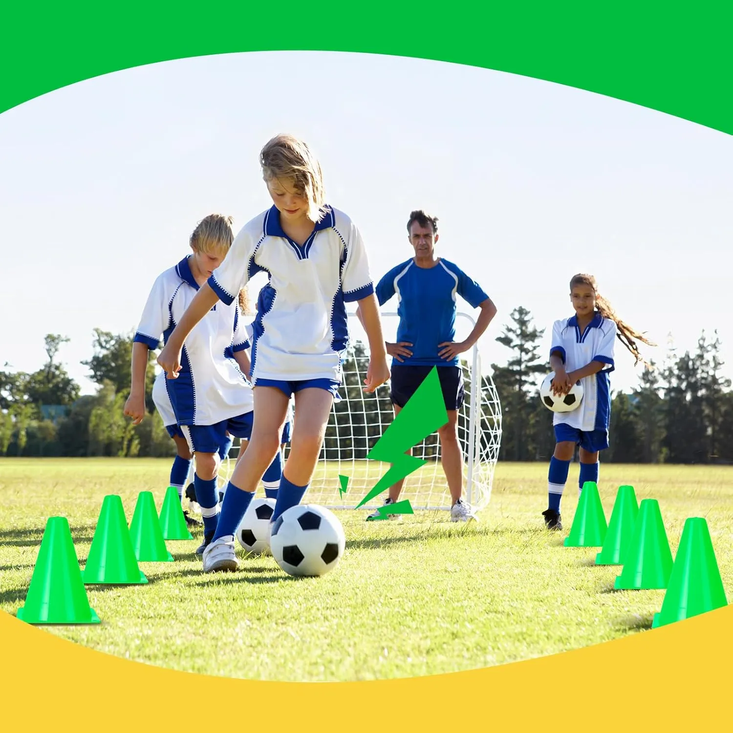 Geetery 100 Pcs 7 Inch Mini Plastic Traffic Cones Bulk Small Training Agility Marker Cone Driving Practice Cones for Basketball Football Skating Training, Outdoor Sport Activity
