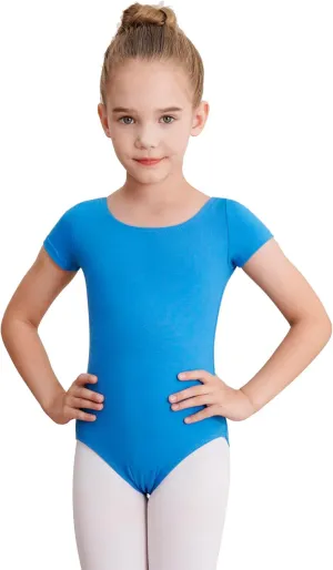 Gymnastics Leotards for Girls Ballet Leotard Toddler girls Bodysuit Short Sleeve Kids Dance Outfits