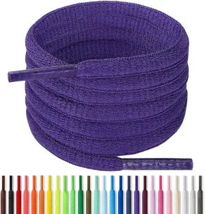 Handshop 1/4" Oval Athletic Shoelaces 24"-72" in 22 Colors Half Round Shoe Laces