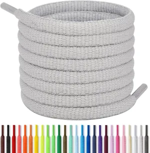 Handshop 1/4" Oval Athletic Shoelaces 24"-72" in 22 Colors Half Round Shoe Laces