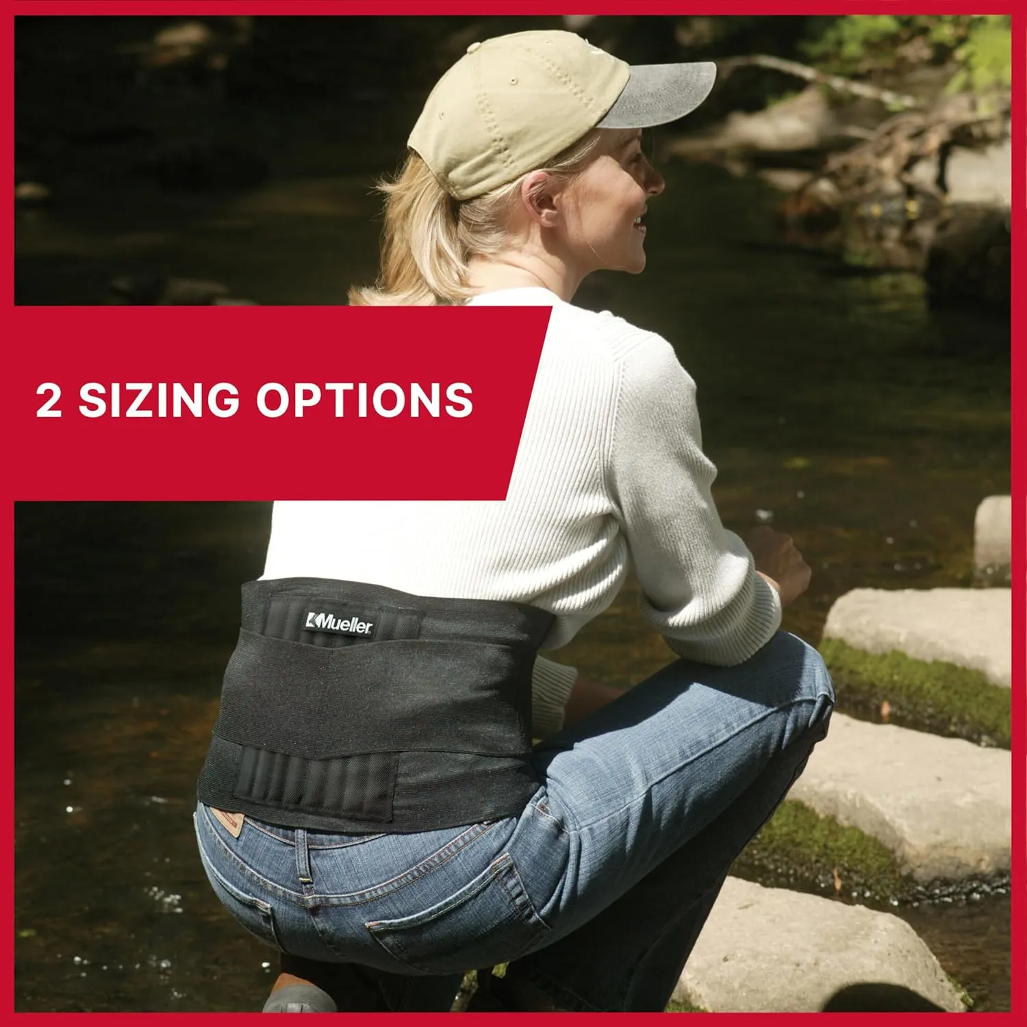 MUELLER Sports Medicine Adjustable Back Brace, Back Pain Relief Support for Men and Women, Ideal for Upper and Lower Back Pain, Sciatica, Scoliosis, Black