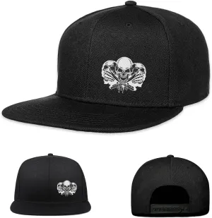 Negi Snapback Hats for Mens Hat Fitted Mountain Gaming Trucker Dad Black Flat Bill Adjustable Baseball Cap Brim