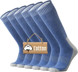 ONKE Knee High Socks Cushioned Moisture Wicking for Mens Over the Calf OTC Steel Toe Western Work Boot Thermal Hiking Hunting