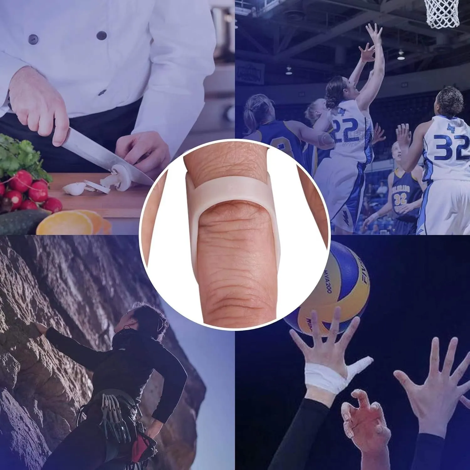 Oval Finger Splint 8 pcs and Trigger Finger Splints 2 pcs for Arthritis,Mallet Fingers - Comfortable and Effective Pain Relief Finger splints For Thumb, Index, Middle, Pinky or Ring Finger (1,2,3,4,5,6,7,8)