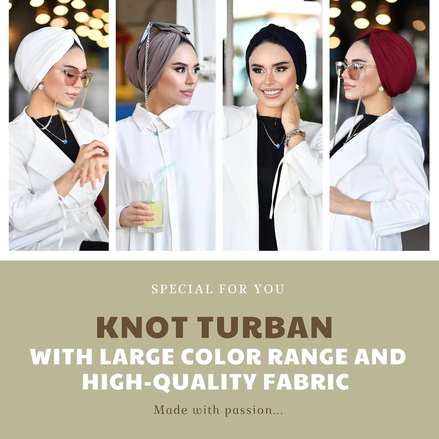 Para Life Knot Turbans - Turbans for Women|Hijab|Hair Wraps - Chemo & Cancer Head Wraps - Hijab Undercap
