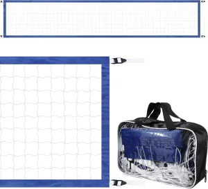 ShinyRelief Pool Volleyball Net Replacement Adjustable Length 15-25 ft Portable Volleyball Net for Outdoor Backyard Swimming Pool Beach