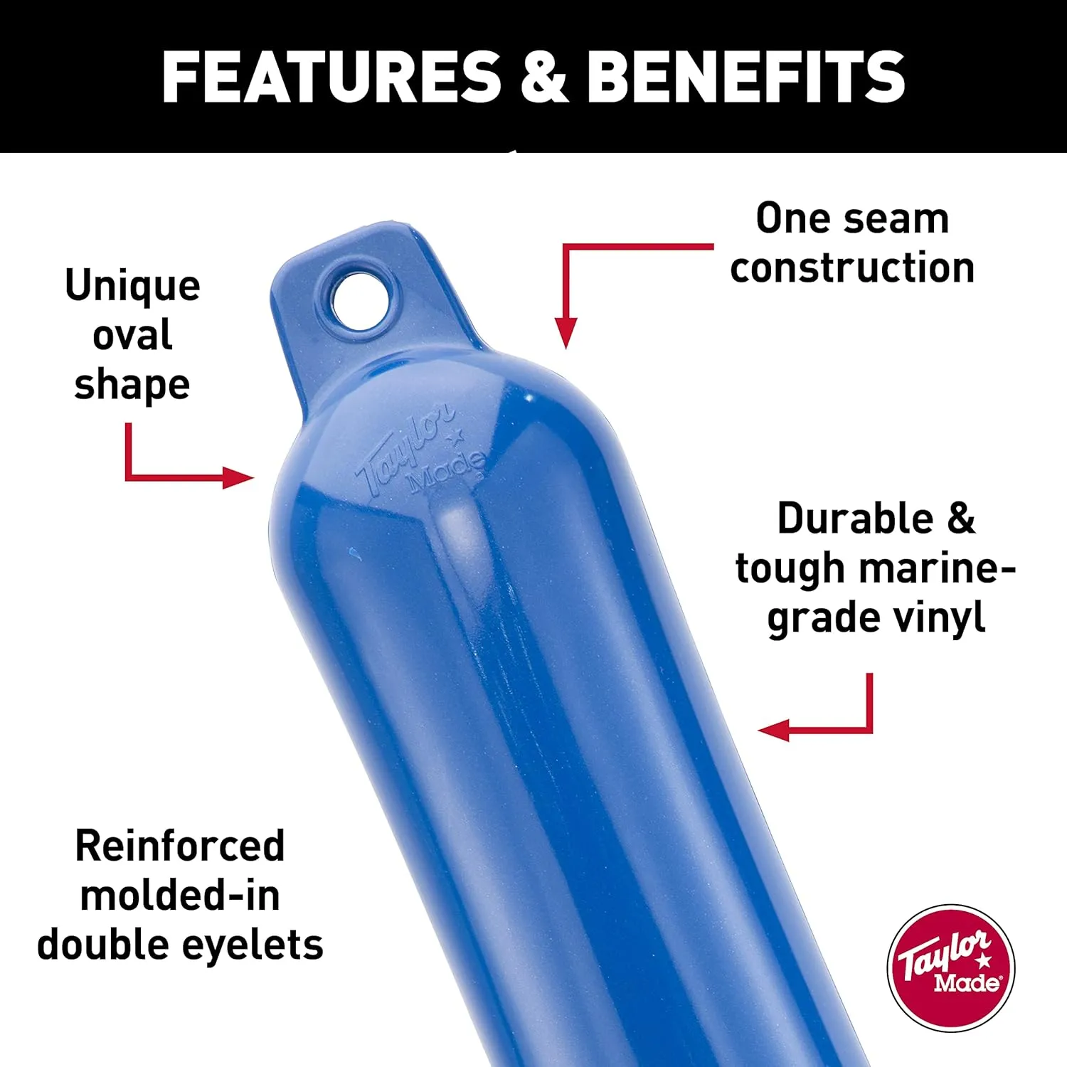 Taylor Made Products Hull Gard Inflatable Vinyl Boat Fender