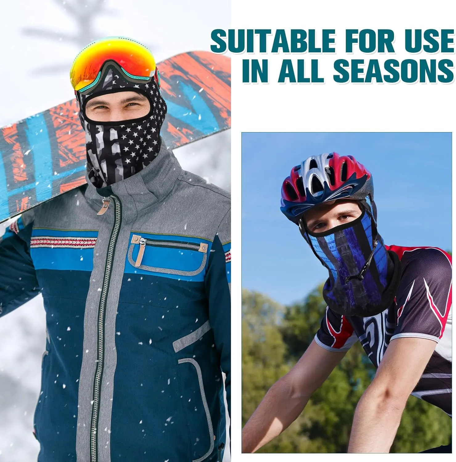 Vicenpal 36 Pcs Balaclava Face Mask Cover UV Protection Windproof Face Protective Cover for Outdoor Sports Motorcycle Riding