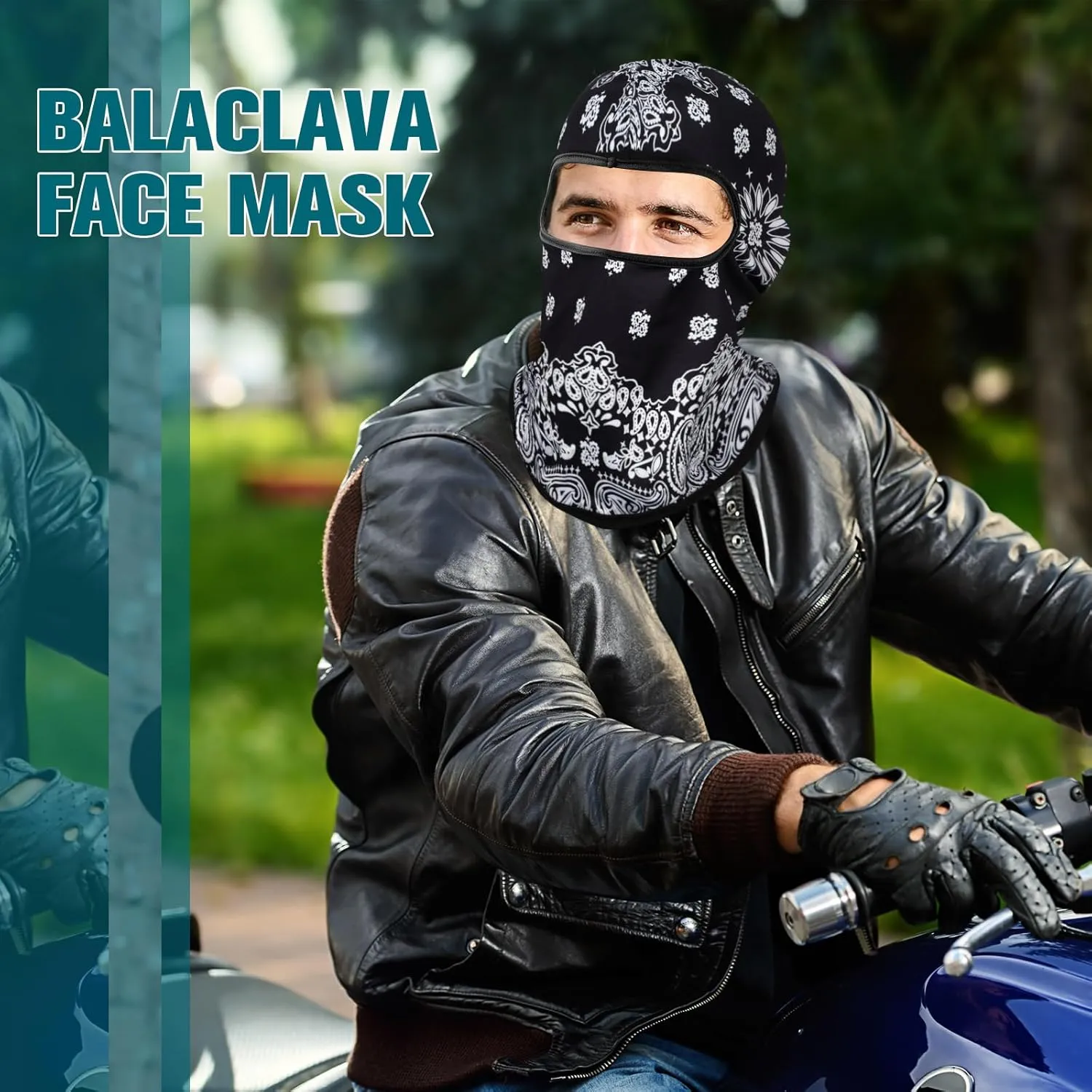 Vicenpal 36 Pcs Balaclava Face Mask Cover UV Protection Windproof Face Protective Cover for Outdoor Sports Motorcycle Riding