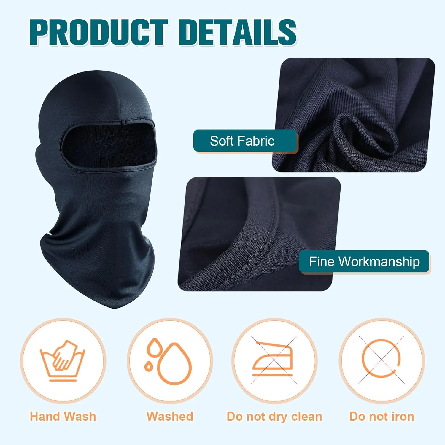 Vicenpal 36 Pcs Balaclava Face Mask Cover UV Protection Windproof Face Protective Cover for Outdoor Sports Motorcycle Riding