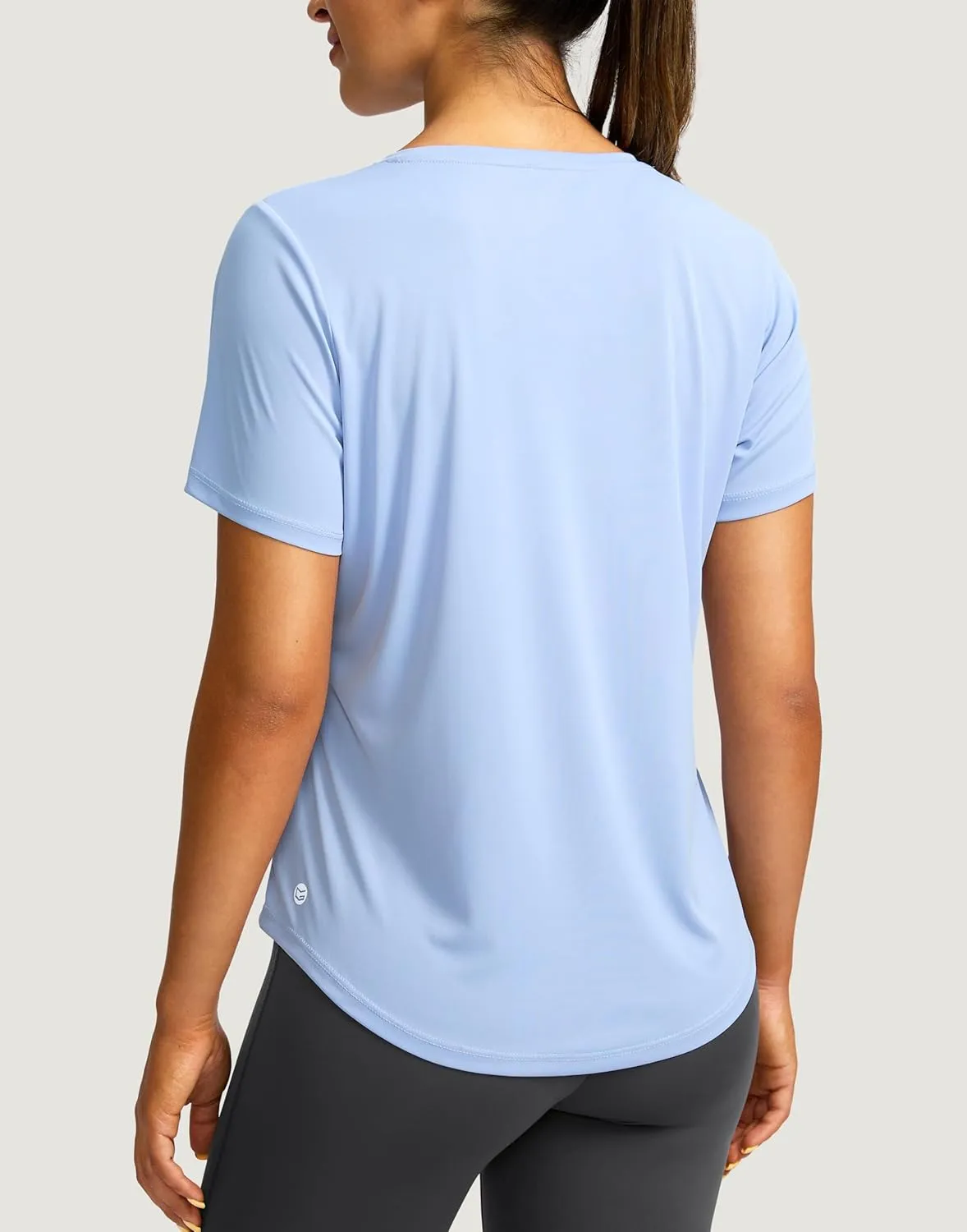 Women's Short Sleeve Workout Shirts Breathable UPF 50  Sun Protection T-Shirts Quick Dry Gym Running Hiking Tops